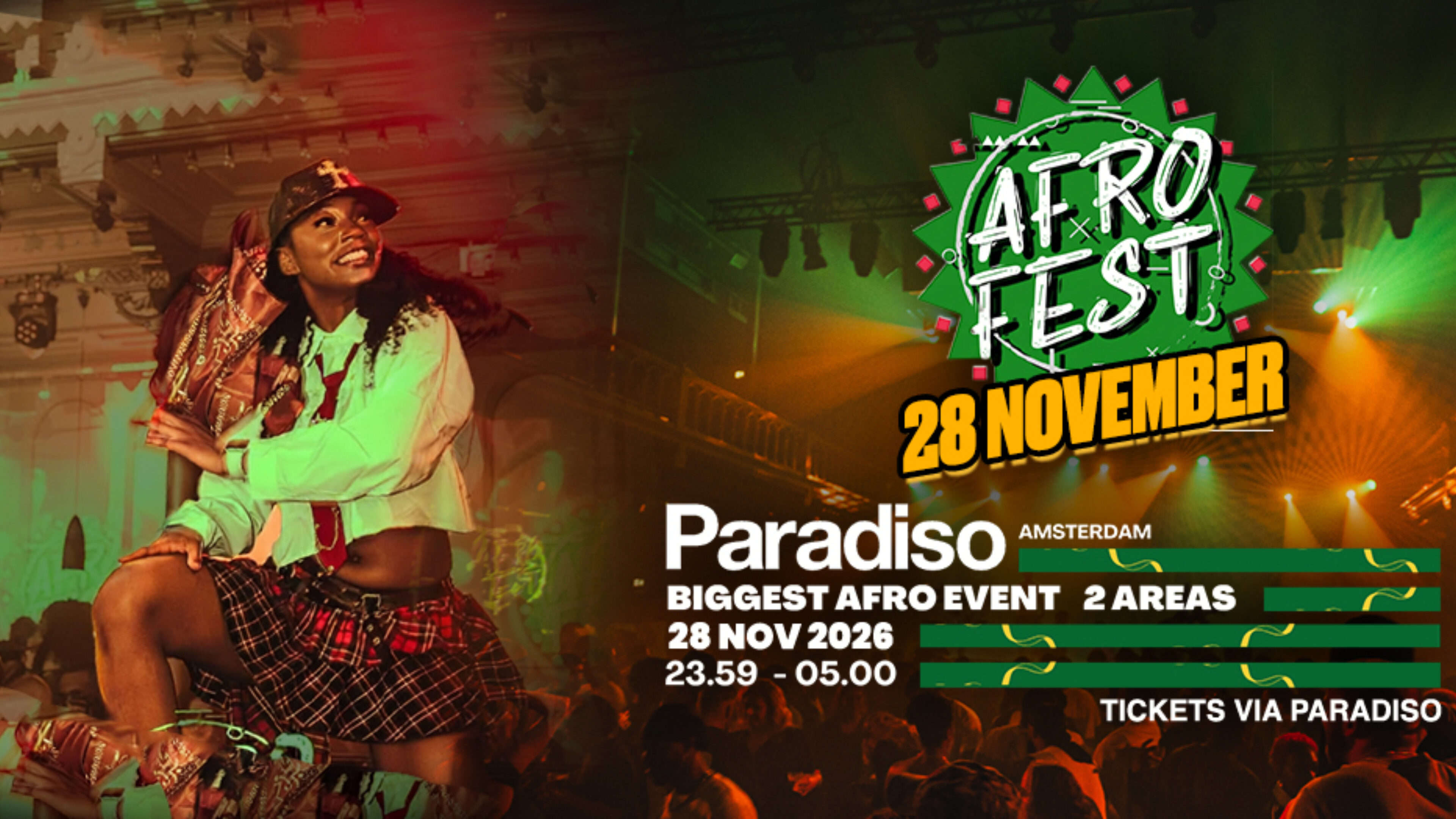 Afro Fest · Paradiso, Amsterdam · za 28 nov 2026